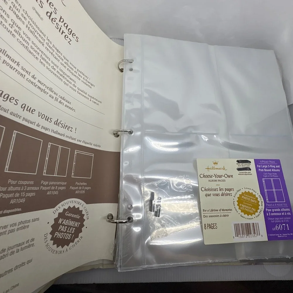 Hallmark Special Memories Floral Photo Album Ribbon Tie 3-Ring Binder 32 Pages